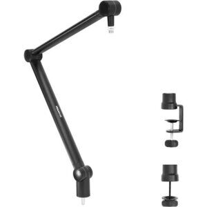 Adjustable Microphone Boom Arm [3/8’’ to 5/8’’ Screw Adapter] Suspension Scissor